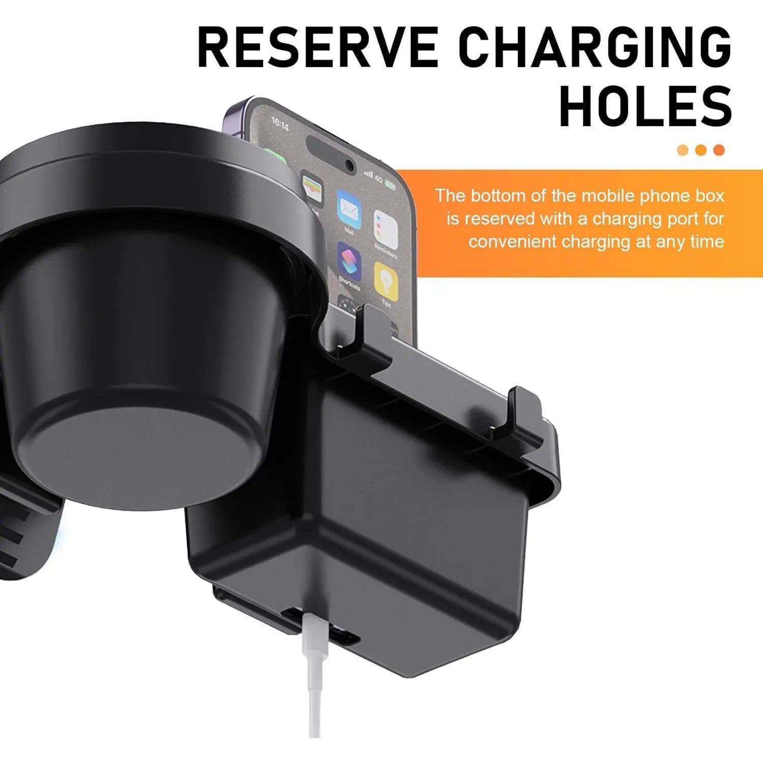 Multi-Functional Car Window Storage Rack – Door Cup Holder Tray Adapter , Phone Storage Box, Water Bottle Holder for Storing Small Items like Earphones, Keys, Bottles, and More. so Porte Para Telefono Auto Organizador De Carro Premium Car
